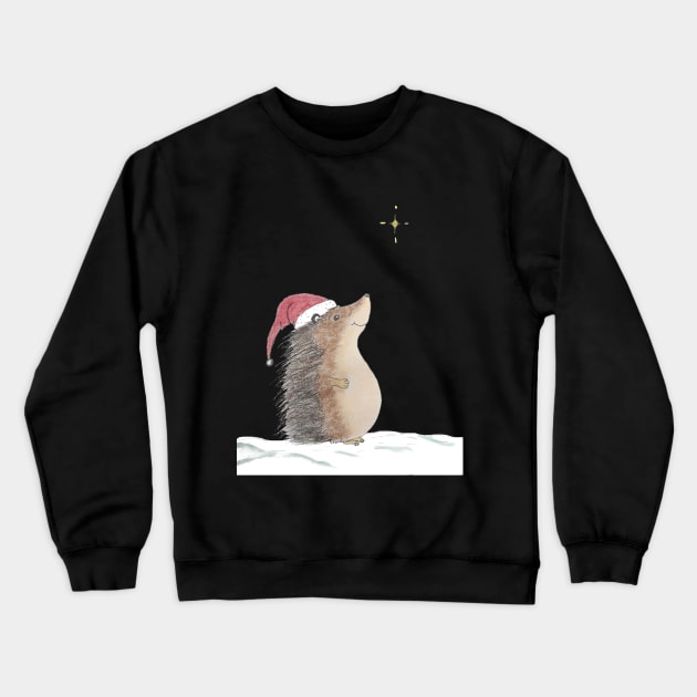 Christmas Hedgehog Crewneck Sweatshirt by The Laughing Seal